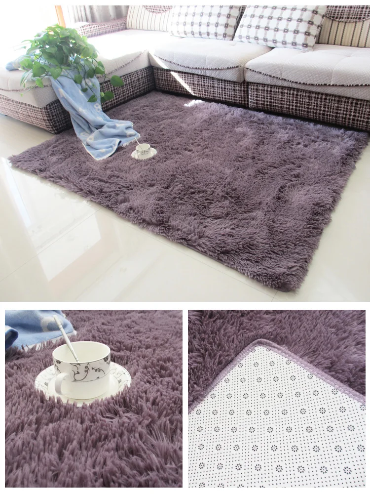 Nordic white living room carpet coffee table cushion room bedroom floor mat bedside blanket cute rectangular plush floor rug