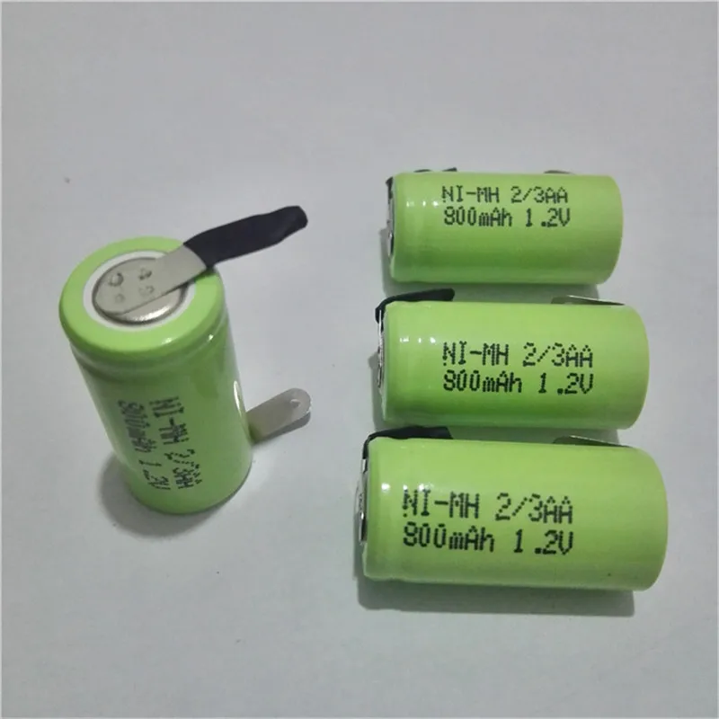 Cncool 6 шт./лот новый оригинальный 1 2 V 2/3 AA 800 mAh ni mh 2/3AA Ni MH аккумуляторная батарея для