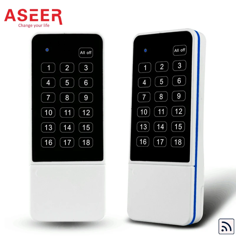 

ASEER,RF Remote Control 433mhz,30M Long control Range,Wireless Remote Controller Only for ASEER Wireless Smart Light Switch