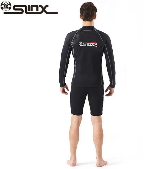 SLINX 2mm Neoprene Men Water sports Jackets Scuba Diving Suit Snorkeling Spearfishing Wetsuit Keep Warm Jacket Swimwear