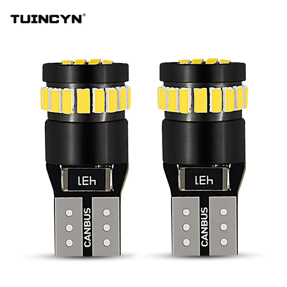 TUINCYN 2 шт. сигнала боковые габаритные свет купола супер яркий T10 CanBus Error Free 2825