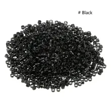 Anmas Rucci 200 шт многоцветные S размер 3,5 мм Силиконовые выстроченные микрокольца, бусины для наращивания человеческих волос