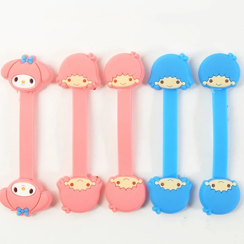 

1 Pc Cute My Melody Little Twin Stars Headphone Earphone Wrap Winder Cartoon Cord Cable Tie Wrap Manage Organizer Figure Toy