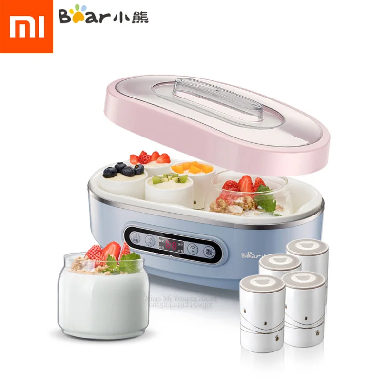 

Xiaomi Mijia Smart Automatic Thermostatic Heating Yogurt Machine Glass Ceramic Cup Yogurt Kimchi Rice Wine Maker 220-240V 20W