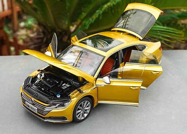 1:18 передовая Игрушечная машина из сплава, Volkswagen New CC, литая металлическая модель игрушечного автомобиля, Коллекционная модель