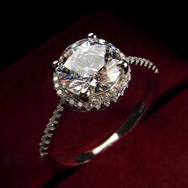 sterling silver engagement ring