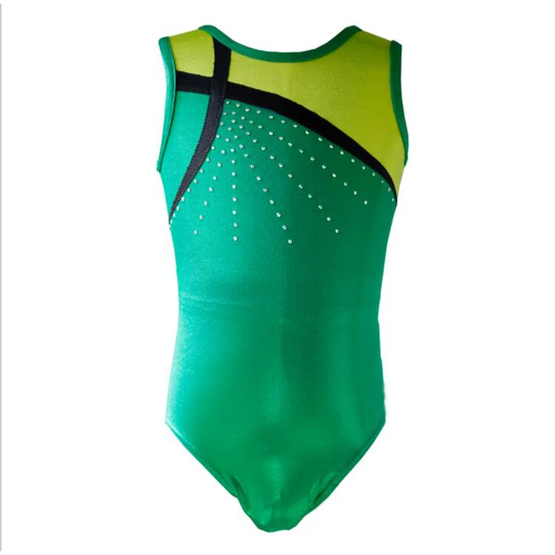 Green gymnastics leotard Clearance