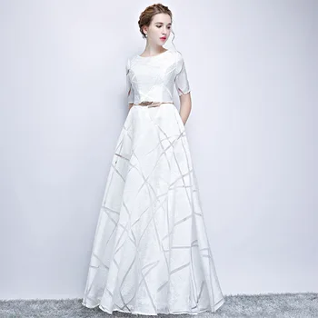 

Plus Size 5XL 2020 Elegant Lady Evening Party Dress Novelty Half Sleeve Floor-Length Cheongsam Noble Slim Qipao Vestidos