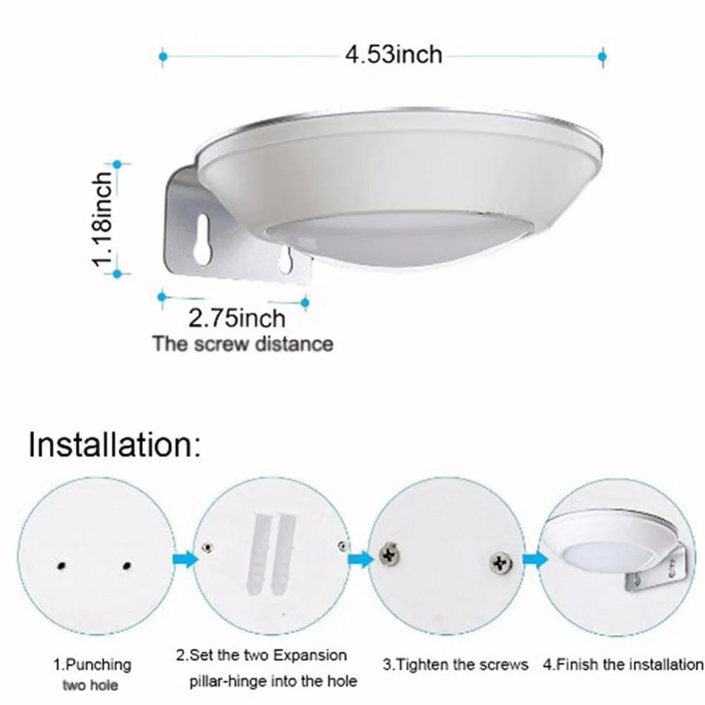16 led radar sensor solar light 001