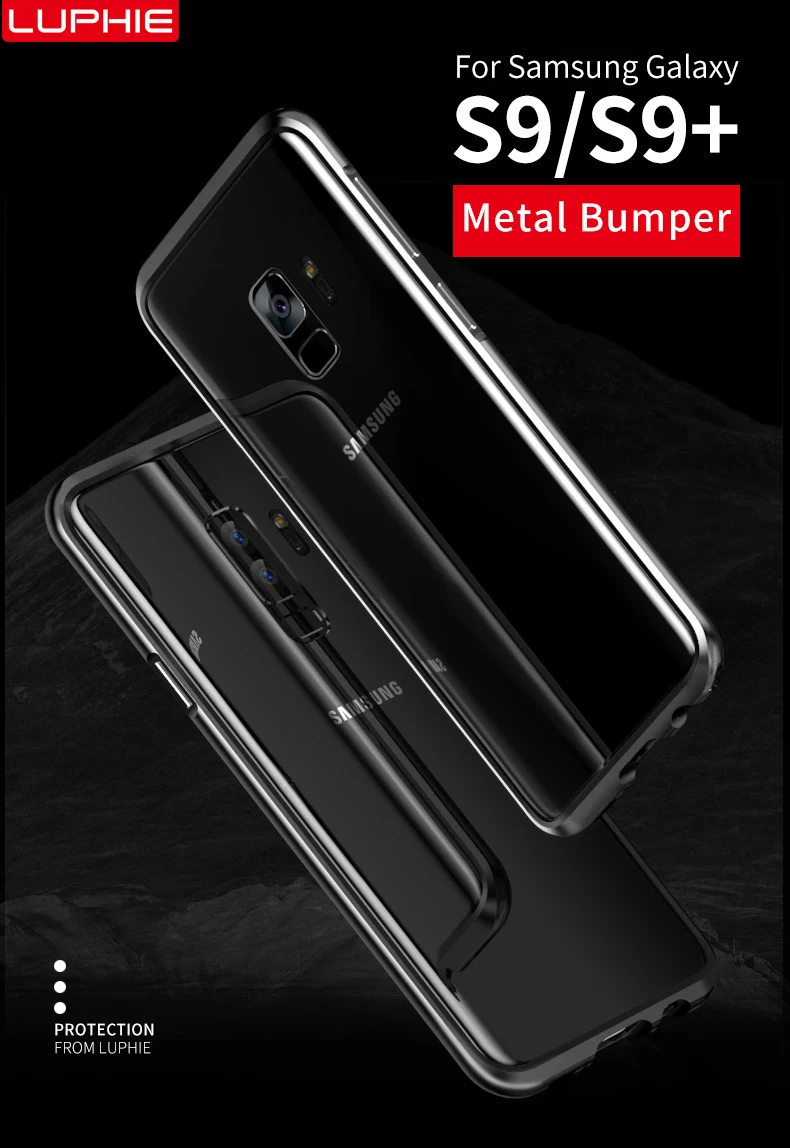 Для samsung S8 S9 Plus бампер чехол LUPHIE противоударный корпус чехол для телефона бампер чехол для samsung Galaxy S9 S8plus металлический чехол