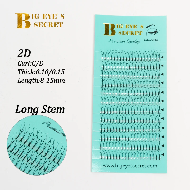 Продажа Большой Глаз секрет 2D ресницы Y ресницы отдельные ресницы 0,10 0,15 норки наращивания ресниц Поддельные Накладные ресницы готовых поклонников