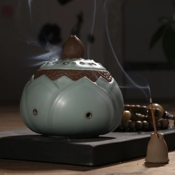 

The ancient lotus Vintage elegance Bedroom incense furnishing articles Your kiln high-quality goods incense burner