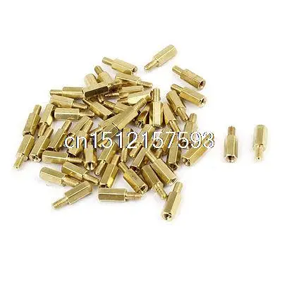 

50 Pcs M3 Thread Board Hexagonal Hex Threaded Spacer 10mm Long