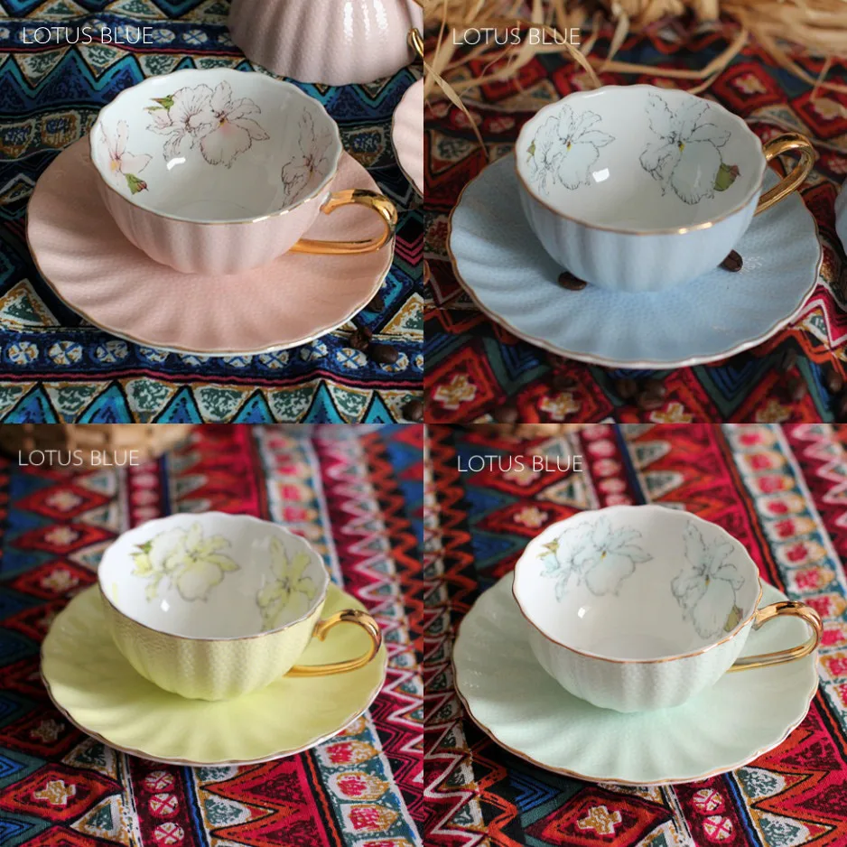 Luxury Sixth Kiln Quality Bone China Coffee Cup Set Gift Espresso Luxury Sixth Kiln Quality Bone China Coffee Cup Set Gift Espresso Pink Solid Color In Mugs From Home Garden On Aliexpress Alibaba Group