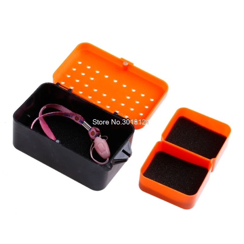 2 Compartments Fishing Baits Earthworm Worm Lure Tackle 2020 Storage Case X4E8