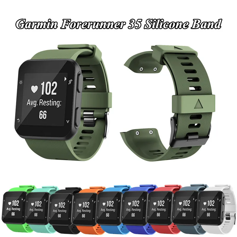 

For Garmin Forerunner 35 Outdoor Soft Breathable Silicone Watch Band Rubber Replacement for Garmin Forerunner 35 Wristband Strap