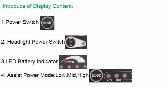 Sale DIY 5 Parts Electric Bike Conversion Kit With Design LED Display Waterproof Wire Brake Lever Front Light Hall Sensor Throttle 6