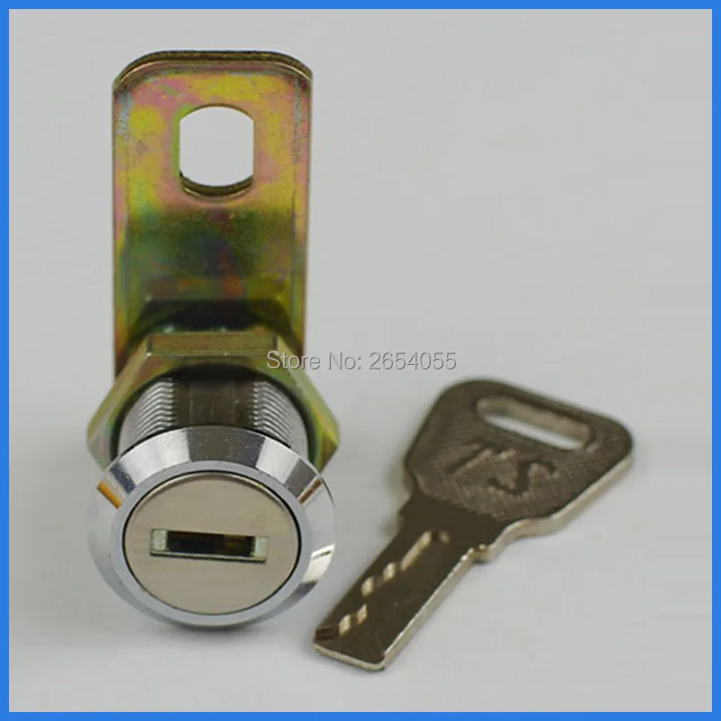 10 pcs 20mm 90 degrees turned flat key cam lock parking meter lock with