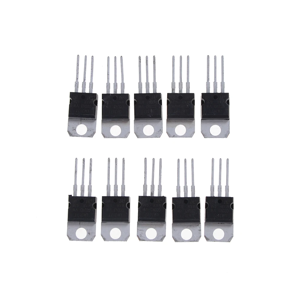 

10PCS ST LM317T LM317 Three Terminal Voltage Regulator Tube Step-down Regulated Voltage Regulators