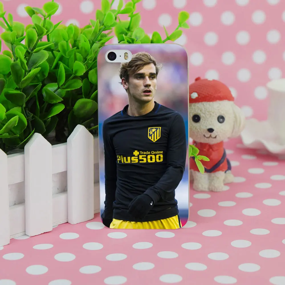 G33 Антуан Griezmann Soccer Star Прозрачный Жесткий Тонкий Case Обложка Для Apple iPhone 4 4S 5 5S SE 5C 6 6s