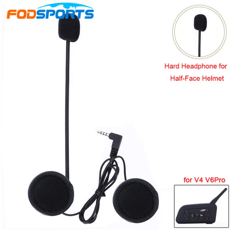 Fodsports Helmet Intercom Earphone for V6 V4 Motorcycle Wireless Bluetooth Helmet Interphone