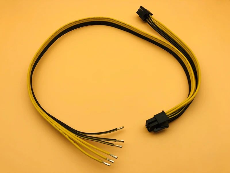 10 шт. двойной 6pin 50 + 20 см мощность кабель для DELL2950 1470 серии сервер преобразования видео карты мощность кабель DIY адаптер для Майнинг Биткойн