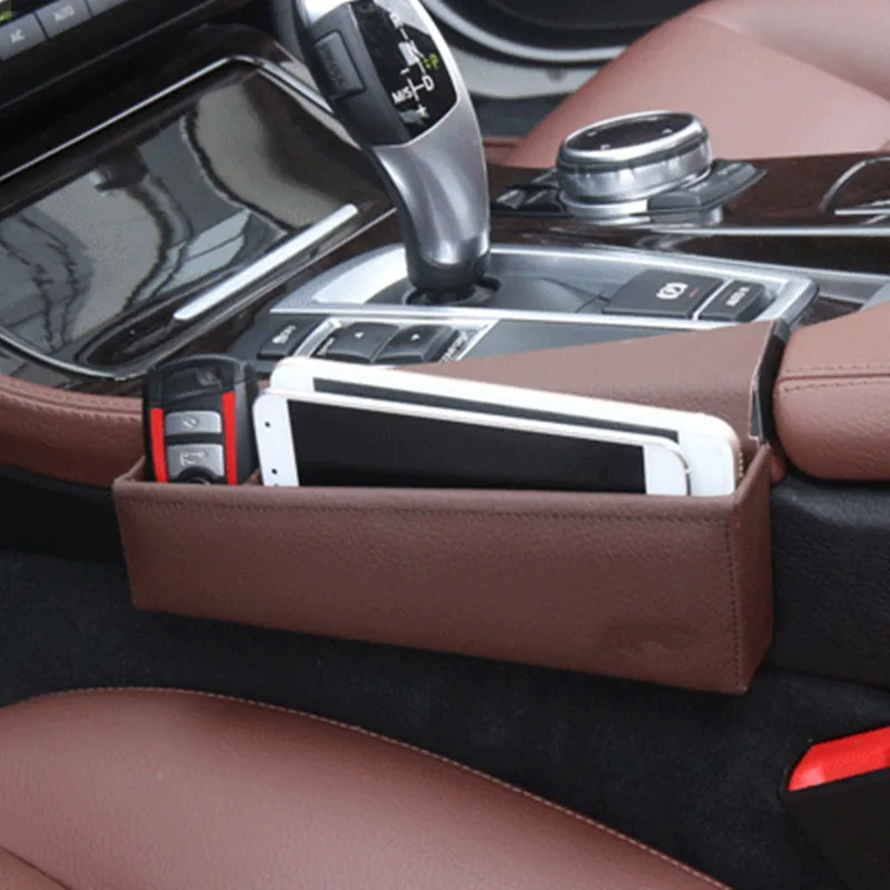 Leather M standard Car Seat Crevice Storage Box Box For BMW 5series Car