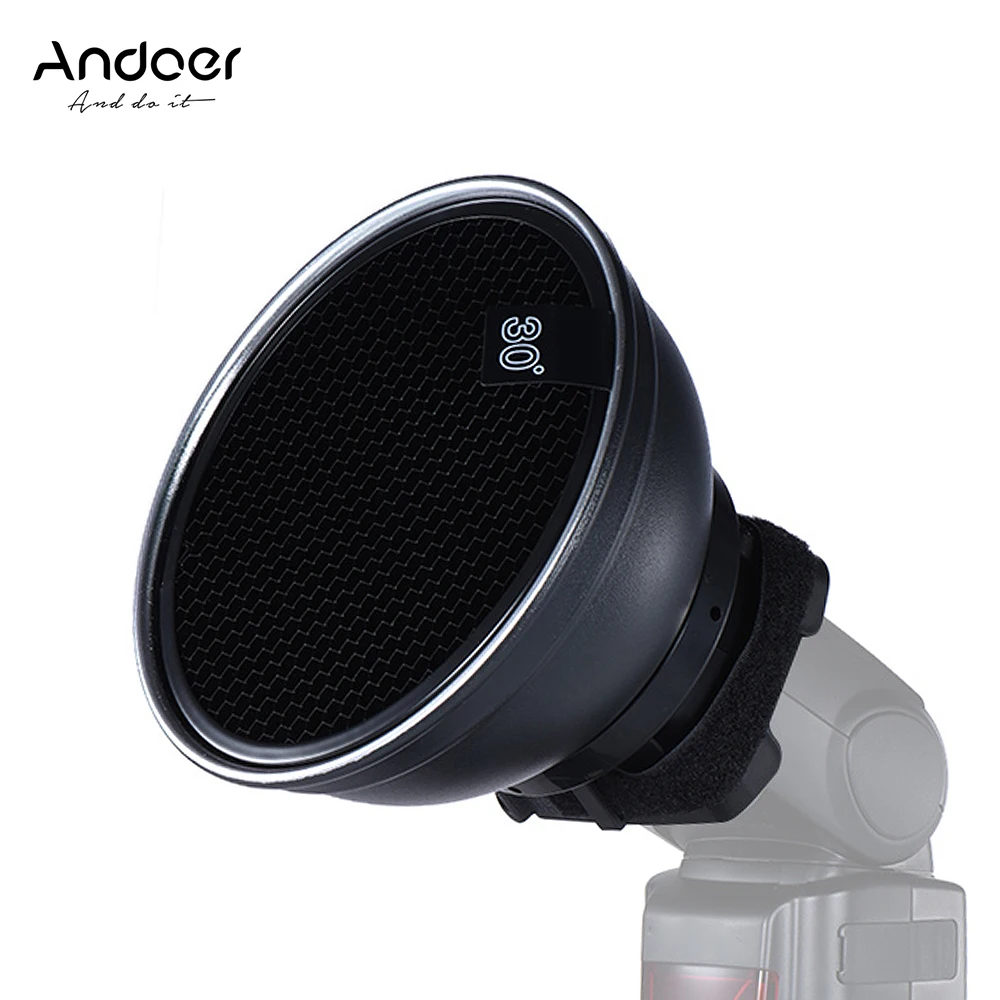 Andoer 5 9 &quot(15 см) серебристый рассеиватель тарелки для красоты с 30 градусами