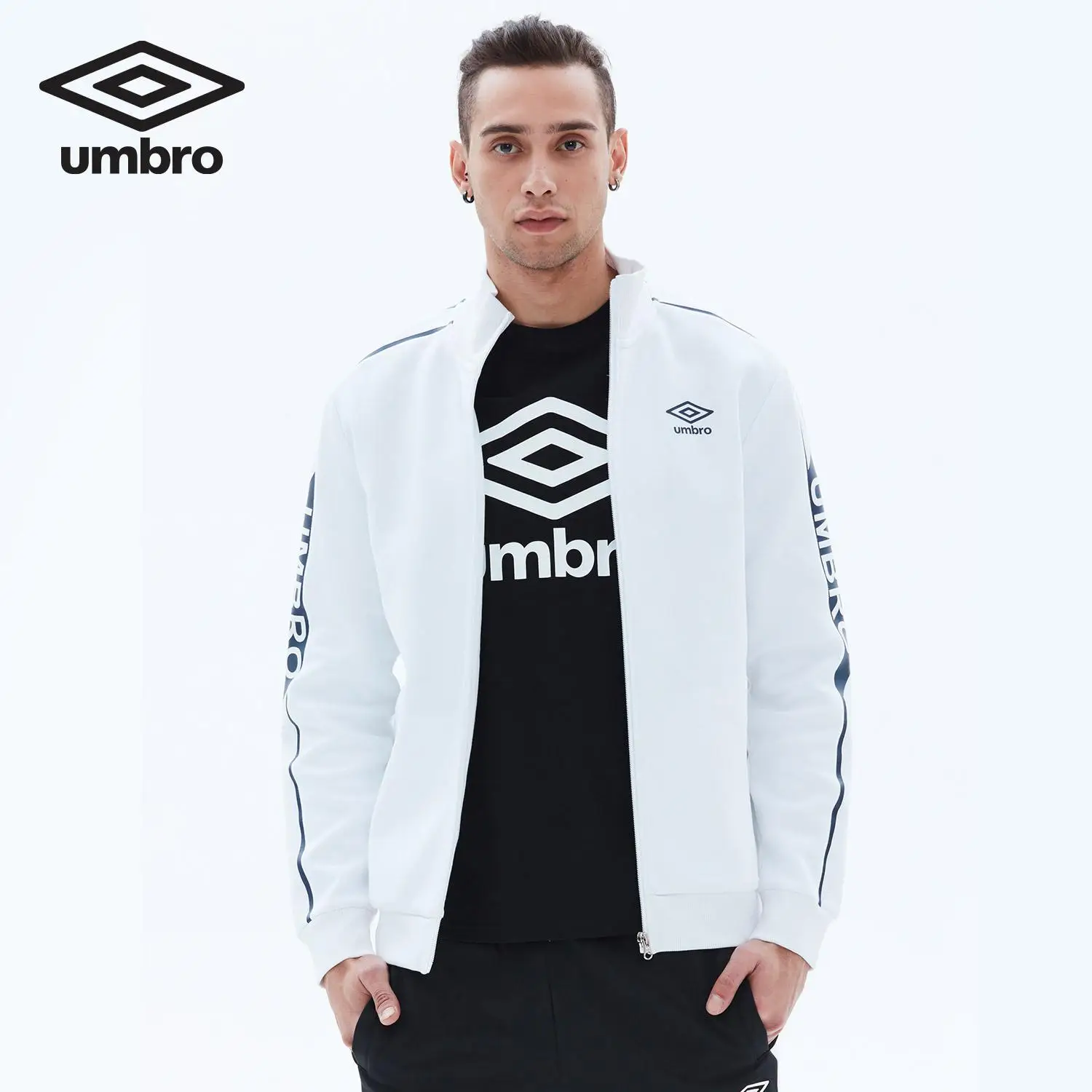 Umbro Новое мужское весеннее спортивное пальто для Отдыха Кардиган спортивная одежда свитер UO181AP2401 - Цвет: UO181AP2401 001