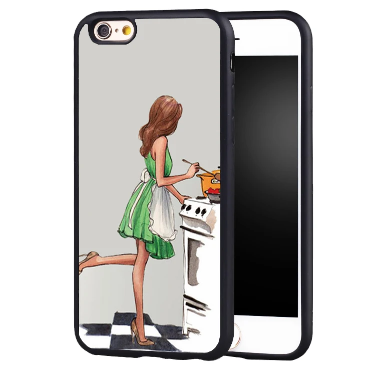 Classy Paris Girl Summer long Legs Relax cooking Full Protective case Cover For iPhone X 8 7 7Plus 6 6S Plus 5 5S 5C SE |