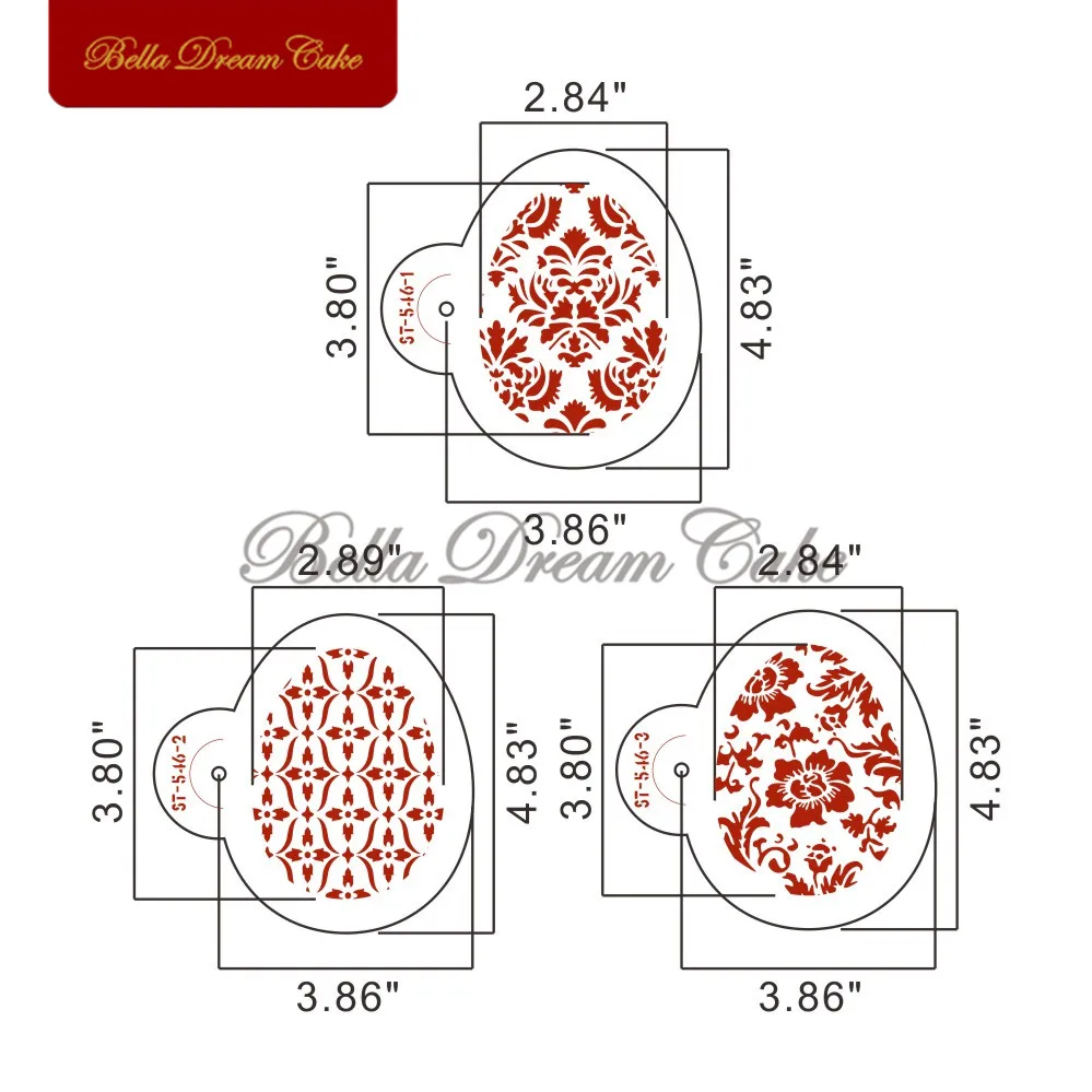 Пасхальные яйца цветочный узор торта боковой трафарет торт и кекс украшения плесень пластиковые формы трафарет для печенья формы для выпечки инструмент