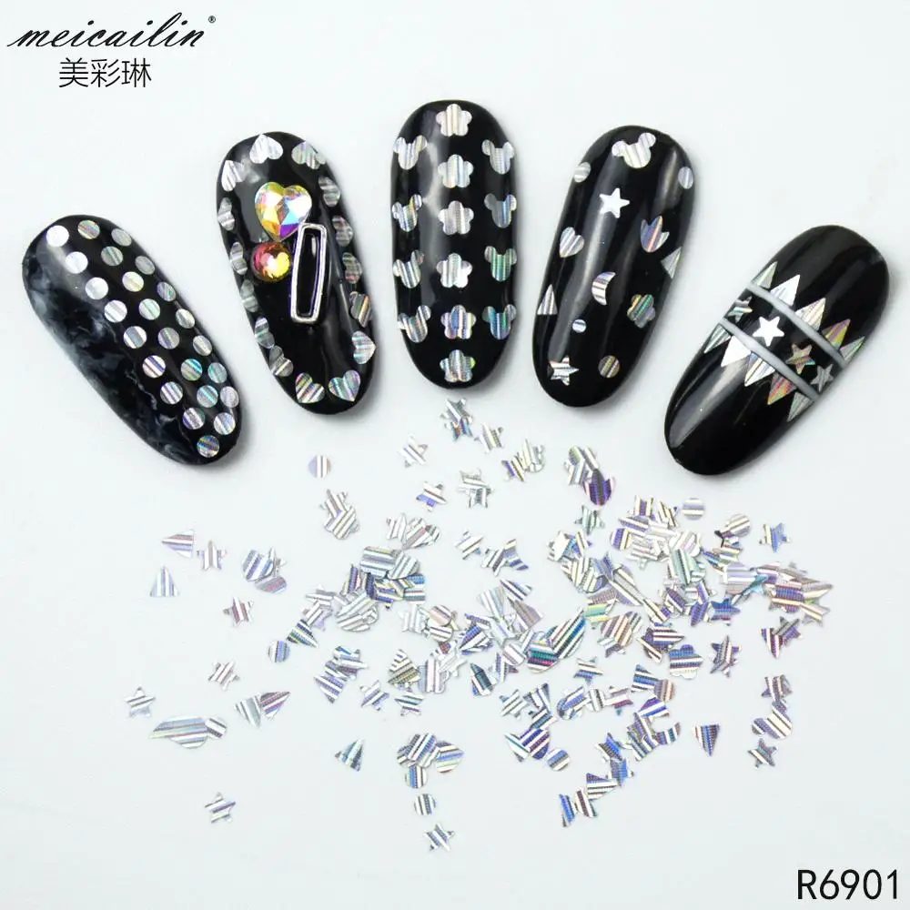 Mix Size Nail Glitter Sequins (4)