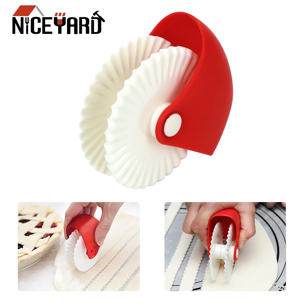 

NICEYARD DIY Cutting Tool Pastry Tool Plastic Manual Noodle Cutter Knife Kitchen Accessories Pastry Cuter Rolling Wheel