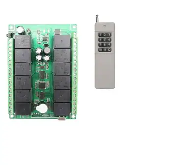 

Long range DC12V 12CH RF Wireless Remote Control Relay Switch light lamp window Garage Doors Light led
