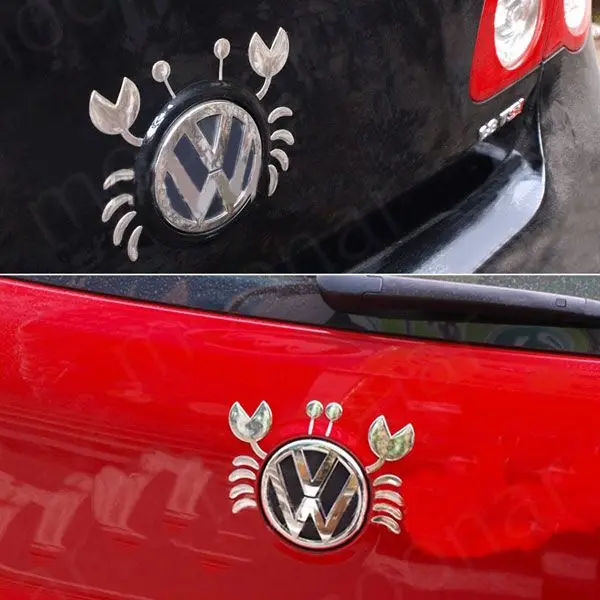 Adjust Crab Auto Car Decal DIY Decoration Sticker/Badge/3D Car Logo