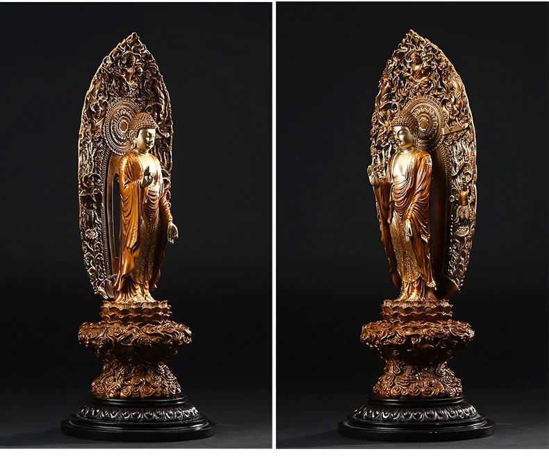 US $750.50 46CM 2021 bless family OFFICE Safety Health luck Talisman office home efficacious Protection Buddhism Amitabha Buddha statue