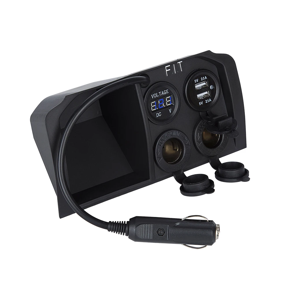 Дропшиппинг напряжение 2 гнезда автомобиля двойной USB зарядное устройство адаптер гнездо 5 в 2.1A интерфейс прикуривателя для Honda Fit