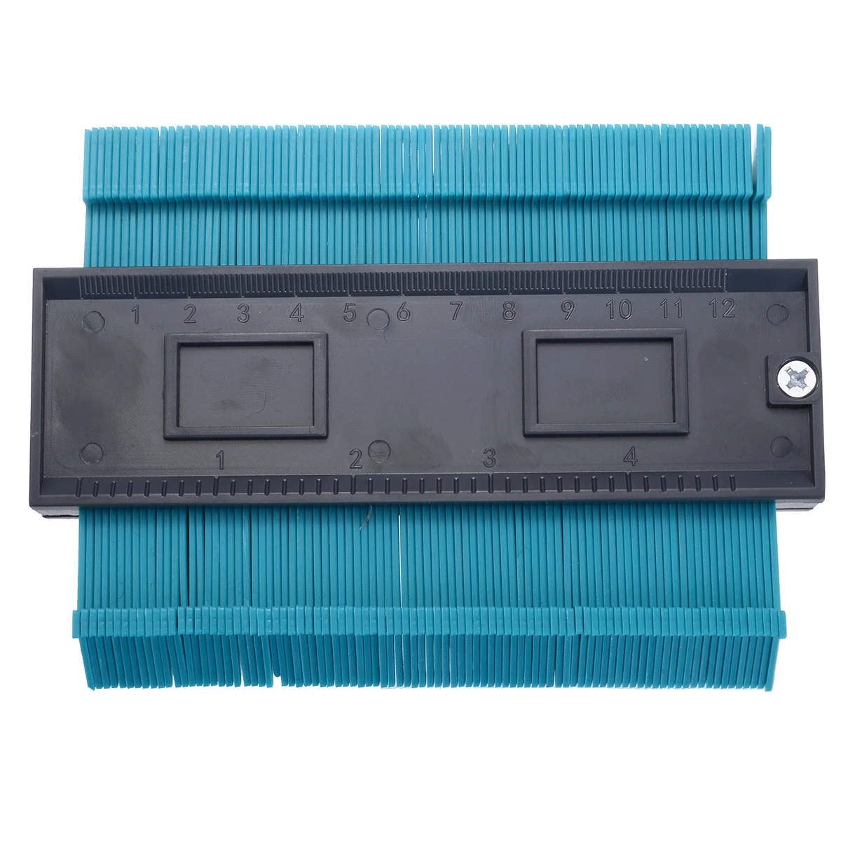 5 inch ABS Contour Profile Gauge Tiling Laminate Edge Shaping Measure Ruler Tool Multifunctional Wood Marking Tool For Carpentry