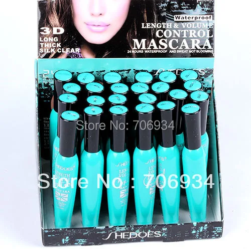 

Mascara Brand Eyelash Growth Volume 24pcs False Lash Effect Super Lash Mascara Extra Long Lasting Silk Clear Waterproof 8229