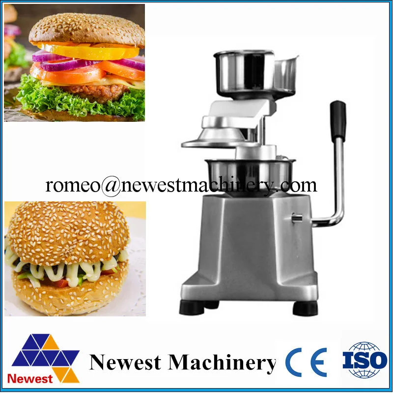 

2016 New Hamburger Patties Maker/Burger Press Machine/Hot Sale HF-100 Manual Style Beef Burger Making Machine For Party Use