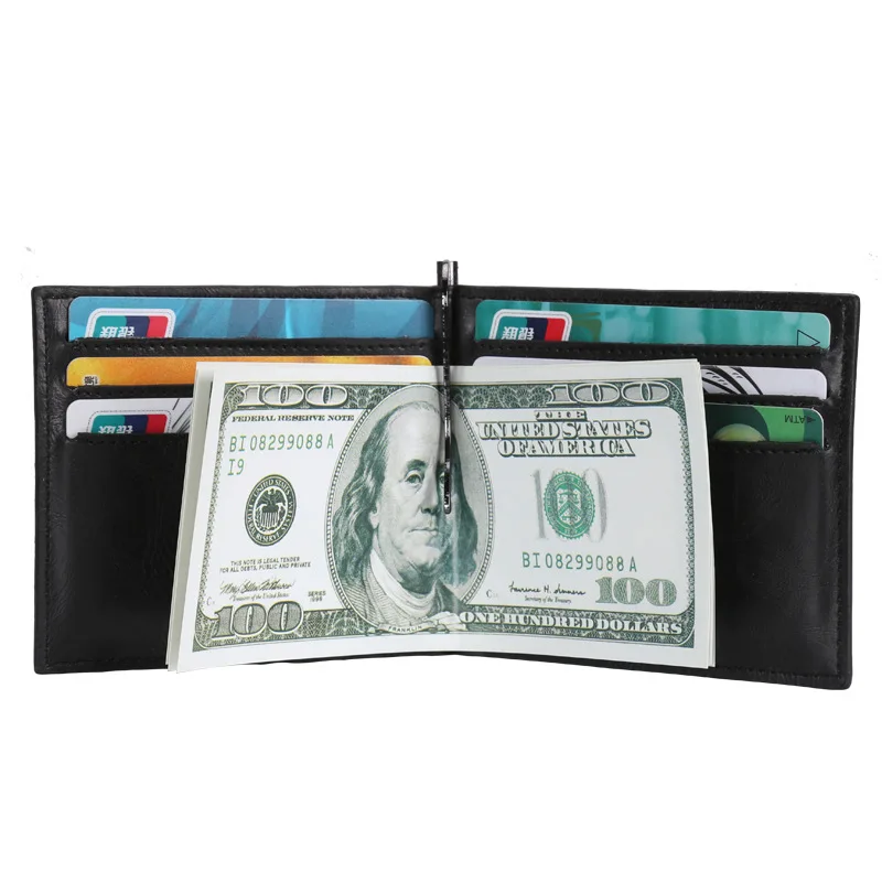 

2019 New PU Leather Money Card Wallet Fashion Slim Small Credit Card Package Business ID Name Cards Billfold