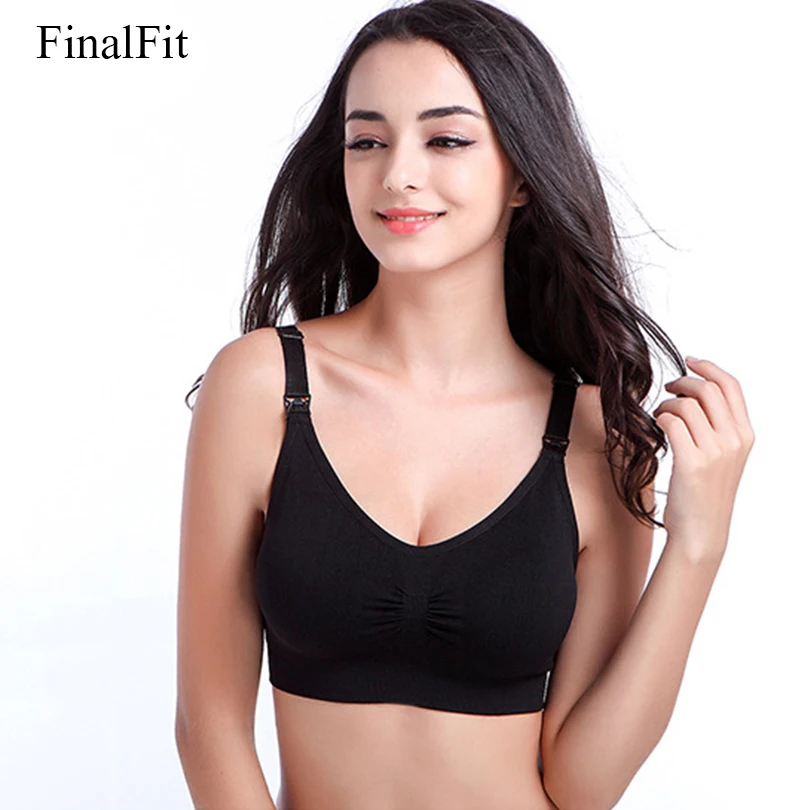 Maternity Nursing Bra Comfortable Front Open Cotton Breastfeeding Bra