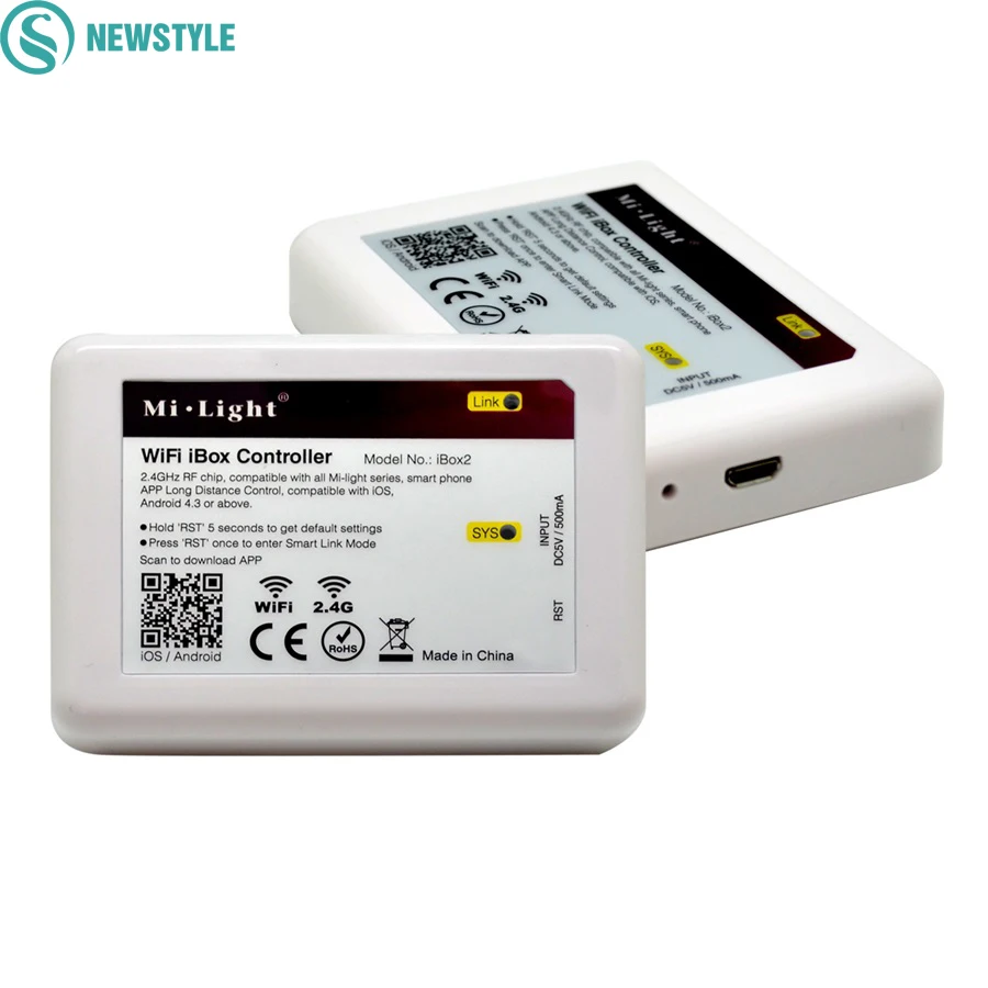 Günstige DC5V Mi Licht Wifi iBox LED Controller 2,4G RF Wireless RGB Controller Für Led streifen Licht Lampen Downlight Von Smart IOS Android