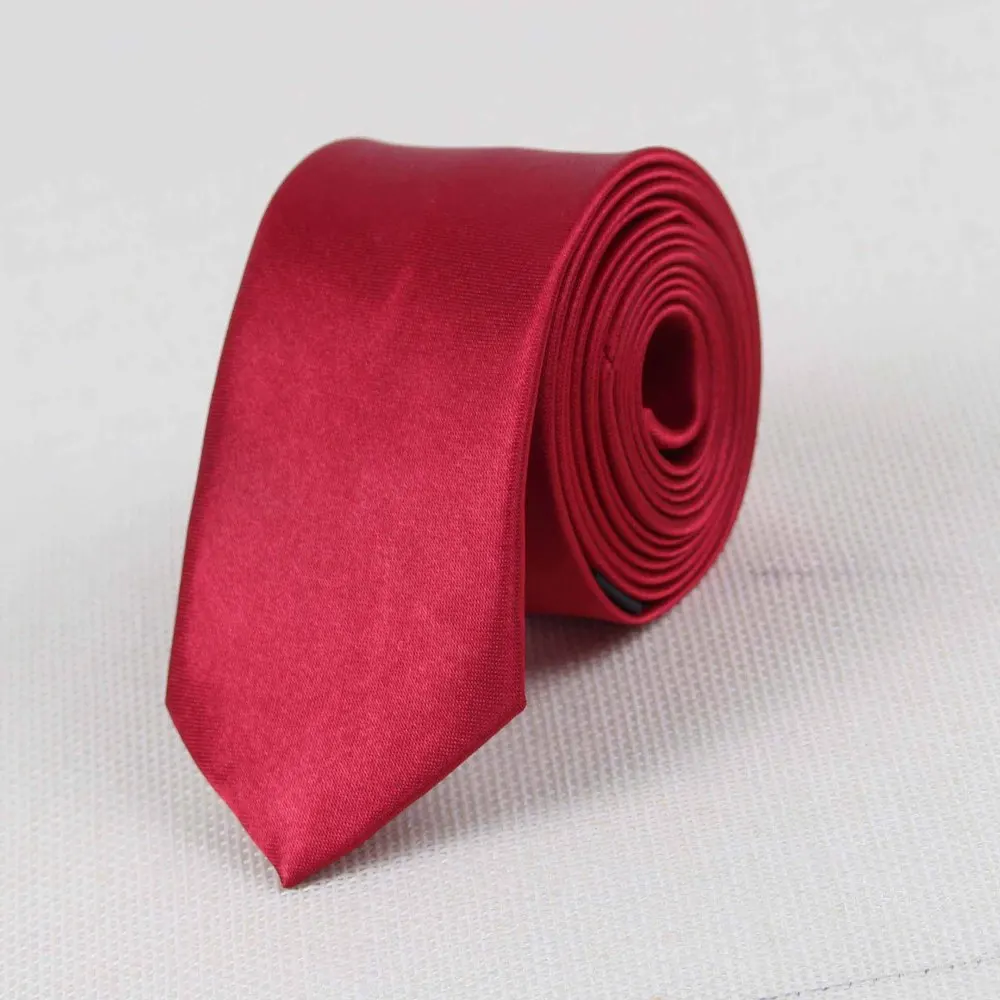 Для мужчин модные галстуки строгий галстук одноцветное чисто классические Цвет плотная тонкий галстук малые Галстуки дизайнерский галстук - Цвет: 1