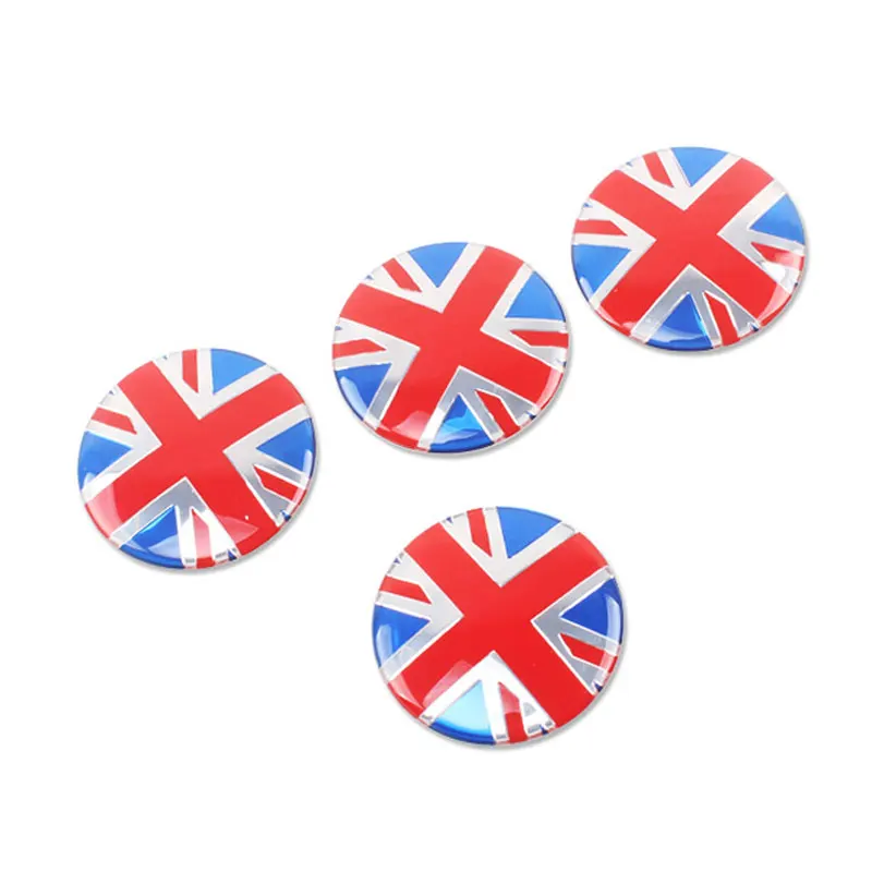 KJAUTOMAX for Mini Cooper F55 F56 F60 R55 R56 R60 rim logo sticker GreyJack UnionJack Mini - Color Name: UnionJack