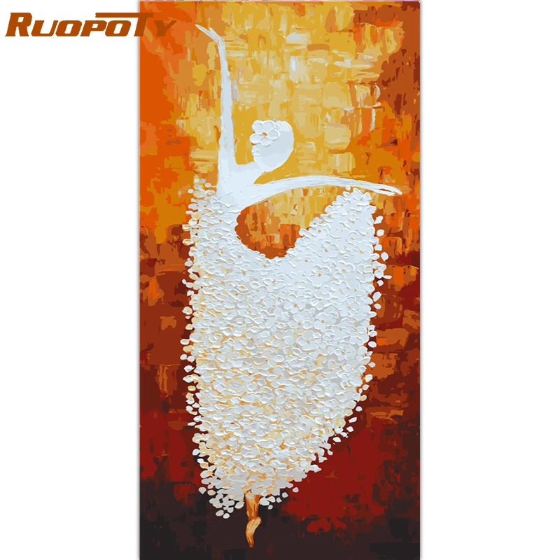 RUOPOTY 60x120 см рамка балерин своими руками Набор для рисования по номерам