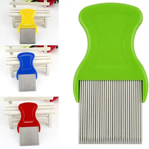 

Pet Hair Lice Flea Egg Dirt Dust Remover Stainless Steel Tooth Comb Health Brush