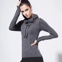 CKAHSBI быстросохнущая Тонкая Блузка Для женщин бег рубашки для мальчиков высокое качество Для Женщин Йога футболки с длинным рукавом Топы для занятий йогой; спортивная одежда