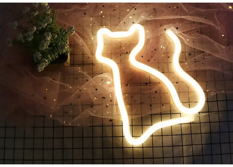 Creative Rainbow Led Neon Light Sign For Holiday Xmas Party Wedding Decorations Kids Room Home Decor Flamingo Moon Unicorn (2)