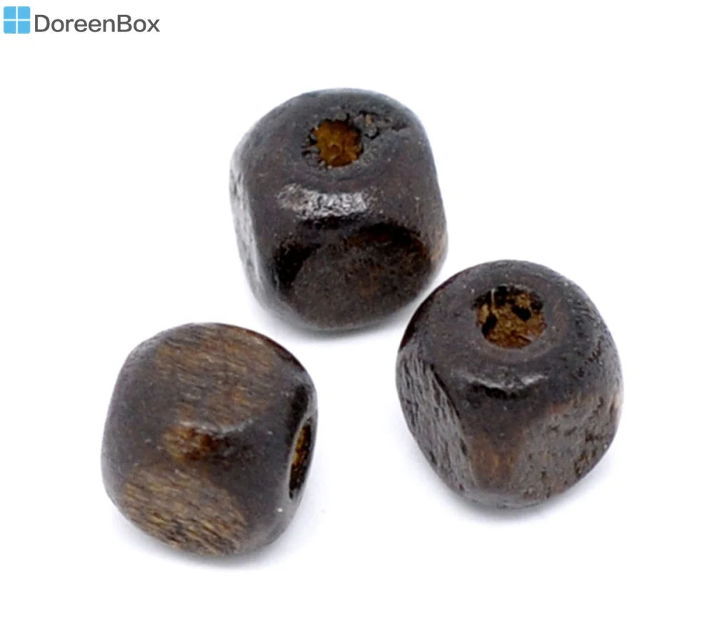 

Doreen Box hot- 300 Coffee Square Cube Wood Spacer Beads 8x8mm (B11019)